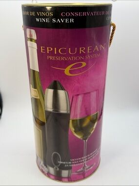 Epicurean Wine & Champagne Preservation System Opened Box